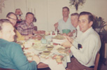 At JD's home: Ralph, Jimmie Skinner, Curly Ray Cline, JD. Jarvis, Brock?, Melvin Goins